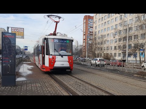 Видео: ЛВС-2005 (71-152) 1101 на 25 маршруте