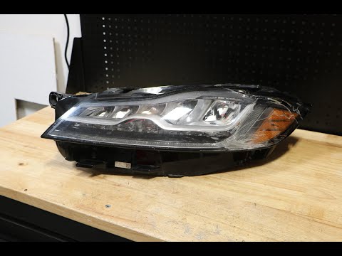 Видео: Разборка светодиодной фары Jaguar XF F-Pace 2016-2019