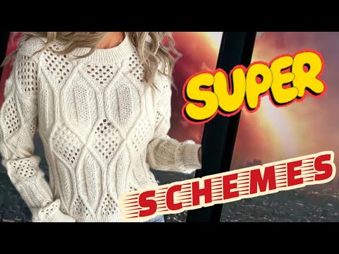 Видео: Шикарные свитера  со схемами вязания. Gorgeous sweaters with knitting patterns.