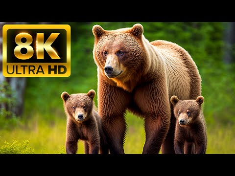 Видео: Видео Wildlife Life Video 8k Ultra HD - со звуками природы (красочно динамично)