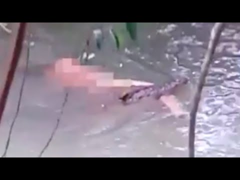 Видео: Крокодил-Людоед Заживо Съедает Женщину во Время Каякинга