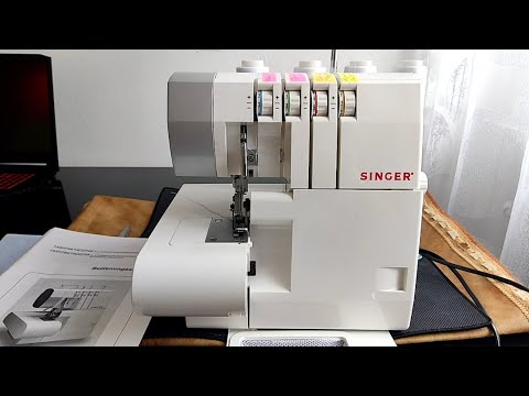 Видео: Обзор оверлока Singer 14SH754/14CG754, 14SH744/14CG744. Инструкция на русском.