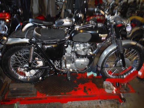 Видео: Велосипед Triumph 350 3TA Trail — едет, но очень грубо.