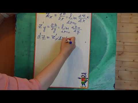 Видео: частные производные, полный дифференциал