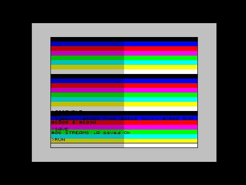 Видео: Ретрокод на ассемблере для Спектрума, #3. Динамическая отрисовка цветовой палитры Спектрума на экран