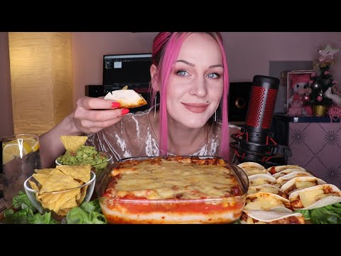 Видео: MUKBANG | Энчилада, мини- тако, гуакамоле | Enchilada, mini tacos, guacamole не ASMR