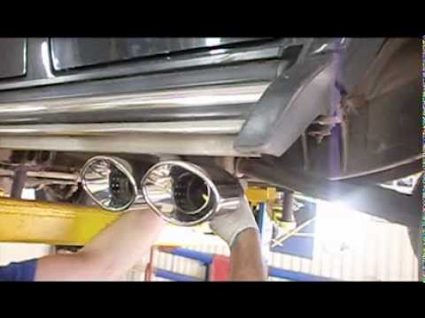 Видео: Установка выхлопной системы Mercedes G 55 AMG. Настройка звука выхлопа.