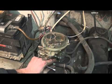 Видео: Снятие установка и регулировка карбюратора К-151 на УАЗ 31519