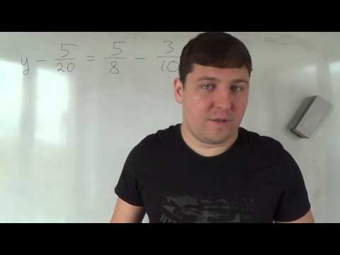 Видео: Математика 6 класс. 20 октября. Уравнения дробей с разными знаменателями