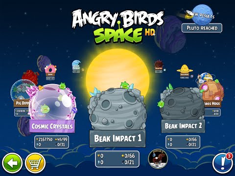 Видео: Моё прохождение Angry Birds Space HD, мир Beak Impact 1 - как есть без купюр и бустеров