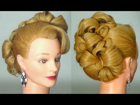 Видео: Прическа на выпускной, на свадьбу. Wedding prom hairstyle