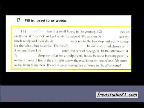 Видео: used to или would?