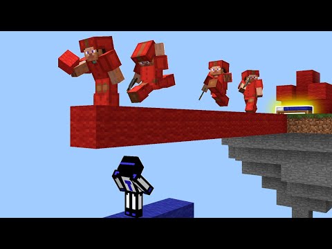 Видео: ОСТАЛСЯ ОДИН ПРОТИВ ЦЕЛОЙ КОМАНДЫ НА БЕД ВАРС! МАЙНКРАФТ