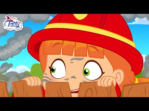 Видео: Малката вещица Татти стана спасител 🚒 Хубави детски приказки