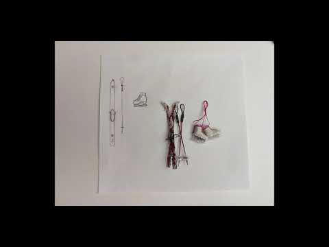 Видео: Лыжи и коньки для ватной игрушки