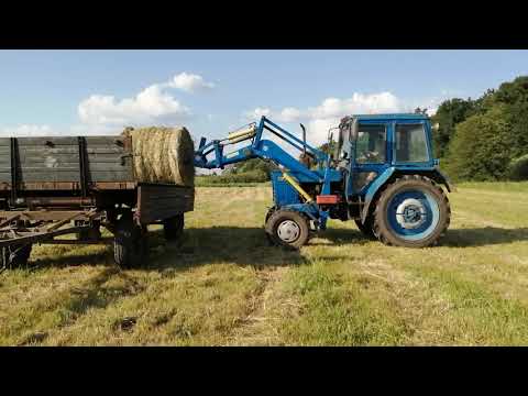 Видео: ПЕРЕВОЗИМ СЕНО ДОМОЙ!ПОГРУЗКА И ПЕРЕВОЗКА НА МТЗ-80 С КУНОМ!