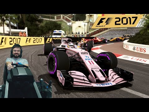 Видео: Это фиаско... Гран-при Монако F1 2017 Force India Fanatec ClubSport