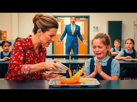 Видео: Миллионер навестил свою дочь в школьной столовой и, увидев, что сделала учительница, пришел в ярость