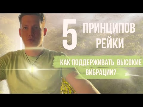 Видео: КАК ПОДДЕРЖИВАТЬ ВЫСОКИЕ ВИБРАЦИИ? 5 ПРИНЦИПОВ РЕЙКИ)