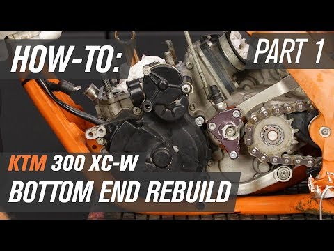 Видео: Ремонт нижней части KTM 300 XC-W | Часть 1: Разборка