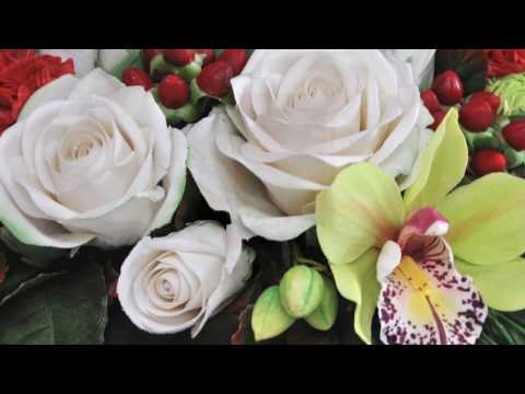 Видео: Букет сахарных цветов.