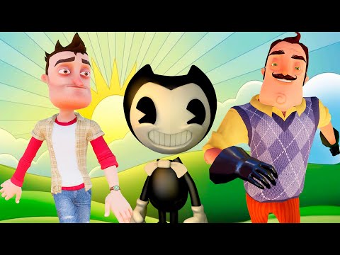 Видео: БЕНДИ И ПРИВЕТ СОСЕД ПРОХОДЯТ ИСПЫТАНИЯ В ГАРРИС МОДЕ!HELLO NEIGHBOR,BENDY GARRY'S MOD!ШОУ ХРИПЛЫХ!