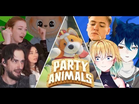 Видео: СТРИМЕРЫ ЖЕСТКО В PARTY ANIMALS feat @PlanyaCh @HYVERTTV @arstotsky   @pressf_marketplace