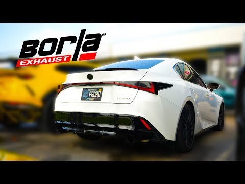 Видео: Выхлопная система Borla S-type для Lexus IS 350 + 4-дюймовые насадки на выхлопную систему | **Луч...