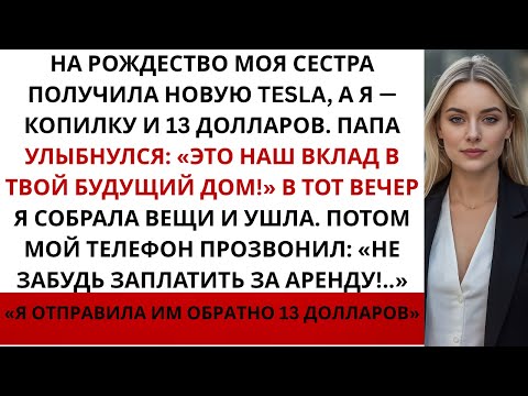 Видео: На Рождество моя сестра получила новую Tesla, а я — копилку и 13 долларов. Тогда я ушла А потом...