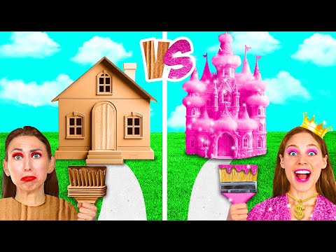 Видео: Домики Одного Цвета Бедная vs Богатая vs Ультра Богатая | Смешные Ситуации и Неудачи BaRaDa Gold