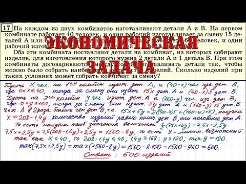 Видео: Экономическая задача 17 ЕГЭ профиль #26