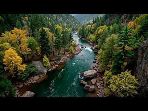 Видео: Спокойные звуки лесной реки ~ Расслабляющая фортепианная музыка для глубокого сна и концентрации 🏞️