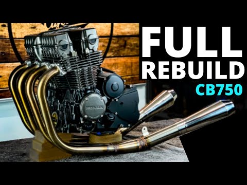 Видео: ★ Покадровая сборка двигателя Honda CB750 Café Racer