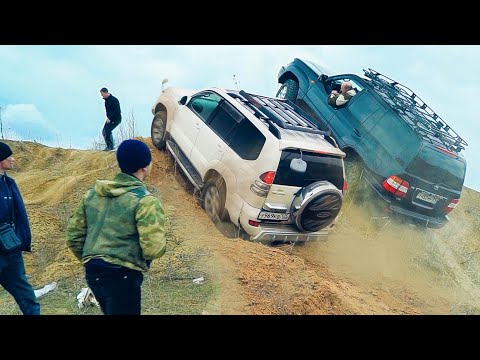 Видео: ДЕВУШКА ЗА РУЛЕМ!  TOYOTA PRADO 120 и LC 100 против AUDI