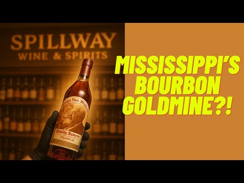 Видео: Бурбонный мед в Миссисипи? Охота за бурбоном в Spillway Wine & Spirits!