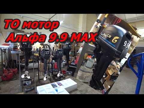 Видео: Первое ТО лодочный мотор Альфа CG T9.9 Max. После обкатки