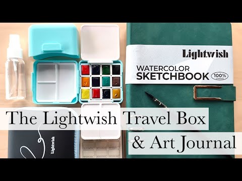 Видео: Дорожный набор Lightwish и акварельный дневник 🎨