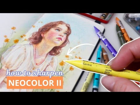 Видео: Как заточить Neocolor II для тонких рисунков