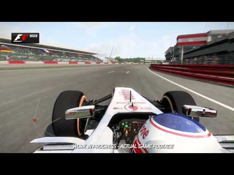 Видео: F1 2013 — круг по трассе в Сильверстоуне