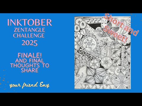 Видео: Inktober 2025 | Финал: последние штрихи и магия зентангла!