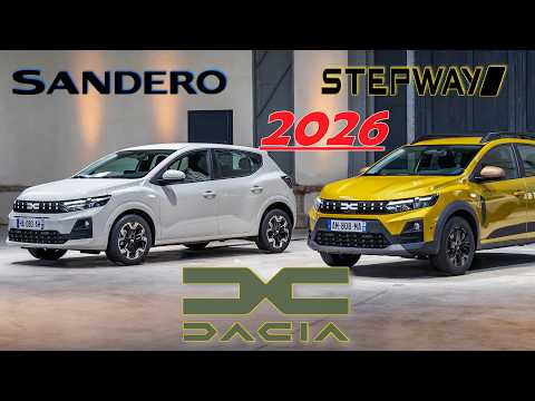 Видео: Dacia Sandero и Stepway 2026: что нового в бестселлерах?