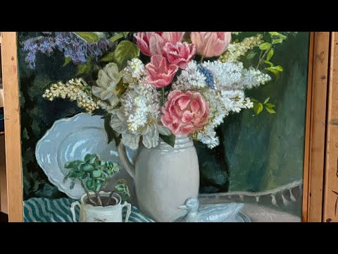 Видео: Обработка картины ретушным лаком | Отзыв на медиум от Winsor&Newton Liquin fine ditail 