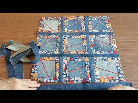 Видео: Сидушка из старых джинсов.