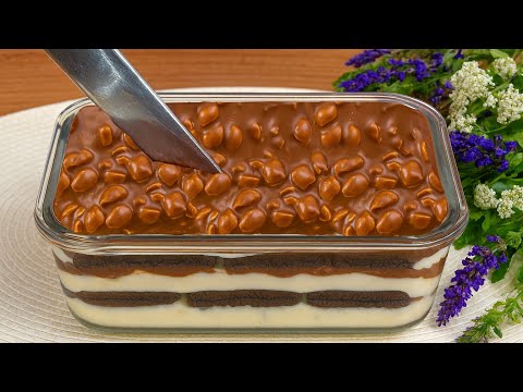 Видео: Быстрый домашний десерт без выпечки. Никакой муки и желатина!