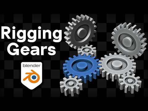 Видео: Как оснастить и анимировать шестеренки в Blender ⚙️ (урок)