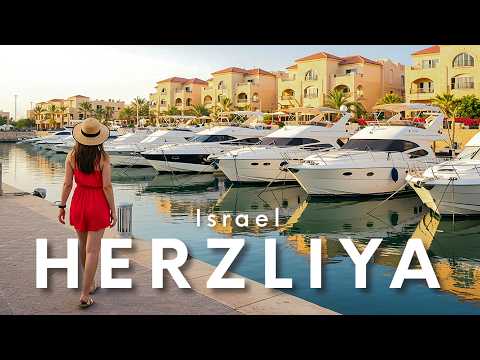 Видео: ГЕРЦЛИЯ, Израиль | Реальная жизнь в роскошном городе – Walking Tour 4K UHD
