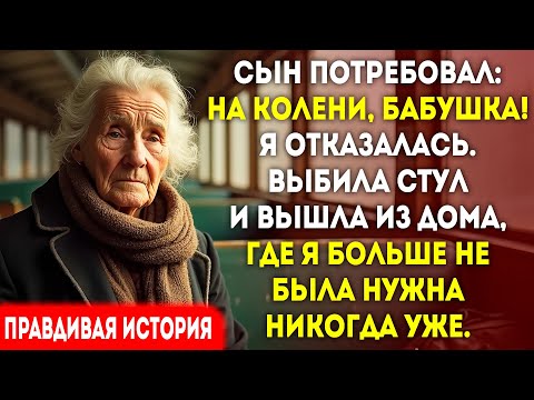 Видео: Сын унизил меня, сказав встань на колени. Я опрокинула его стул