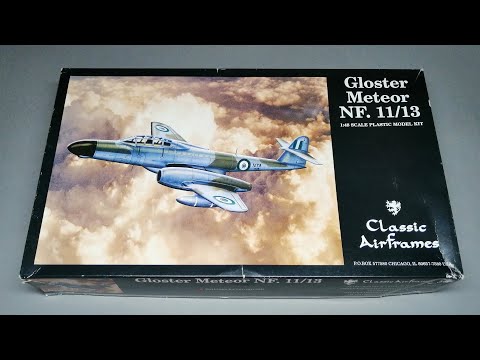 Видео: Классические планеры 1/48 NF Gloster Meteor, встроенные в TT Mk20