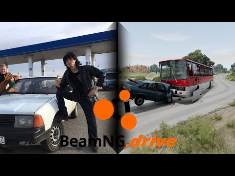 Видео: Реконструкция аварии Виктора Цоя|BeamNG drive|