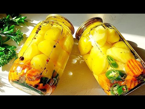 Видео: Маринованные Картофели ВКУСНЕЕ ЧЕМ ОГУРЦЫ! Сохраняйте рецепт сразу! #картошка #маринованная